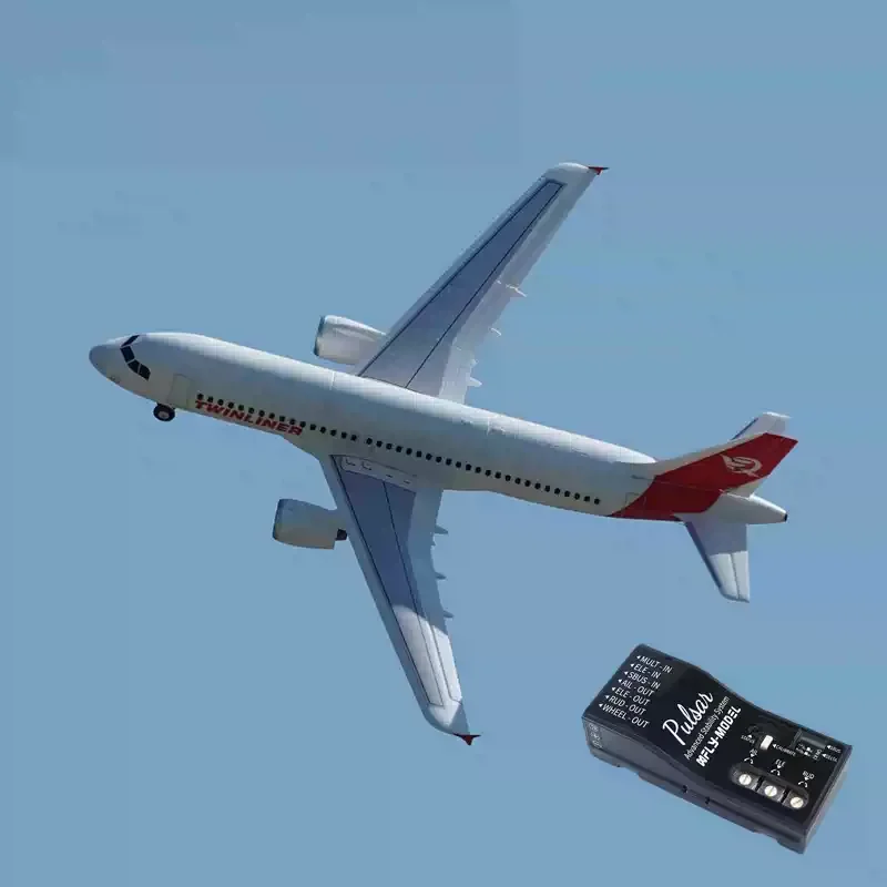 FMS XFly Double 40 mm J32 Twinliner 4S Elektrokanal Echtpassagierflugzeug Modellflugzeug Ferngesteuertes Flugzeug mit Reflex 5