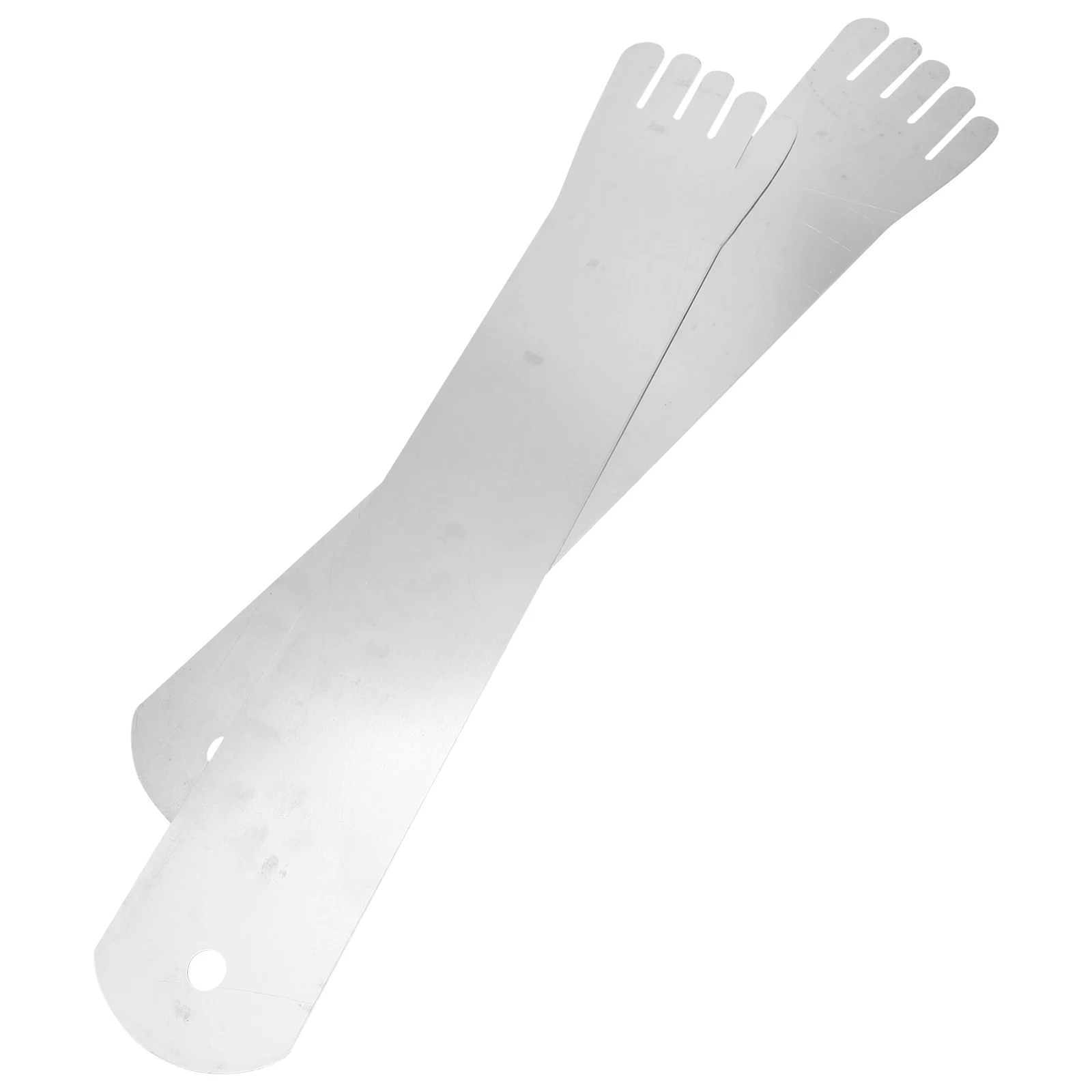 

2 Pcs Scalable Socks Styling Plate Board Aluminum Mannequin Foot Display Blockers