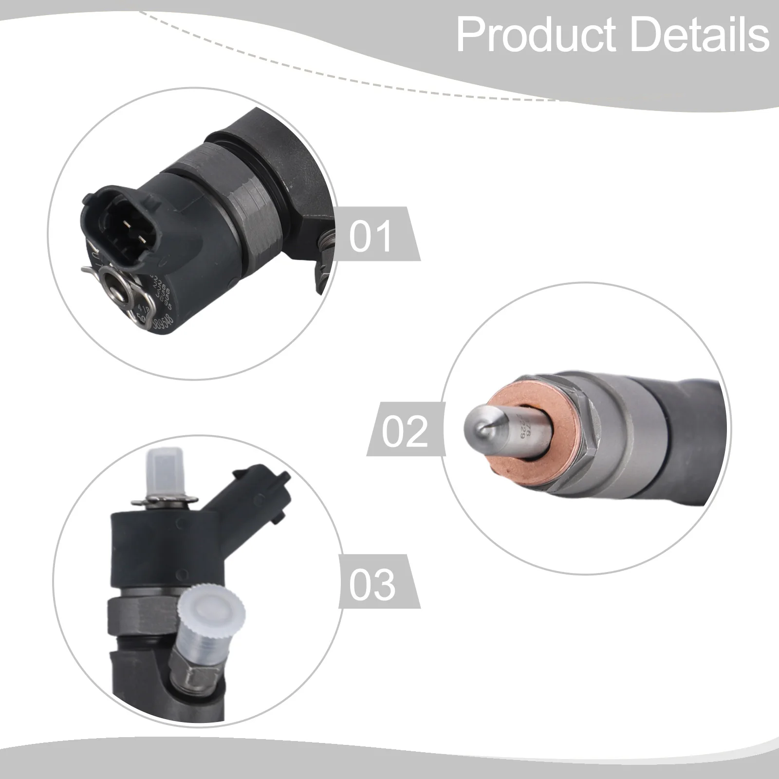 Fuel Injector Compatible with For Fiat For Ducato 2.3L Engine Used in Box Bus Flatbed Chassis 2006 to 2016 Models