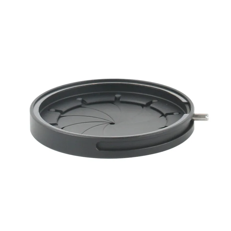 1-29mm Adjustable Zoom Optical Iris Diaphragm Aperture Condenser Digital Camera Microscope Adapter with 10pcs Blades