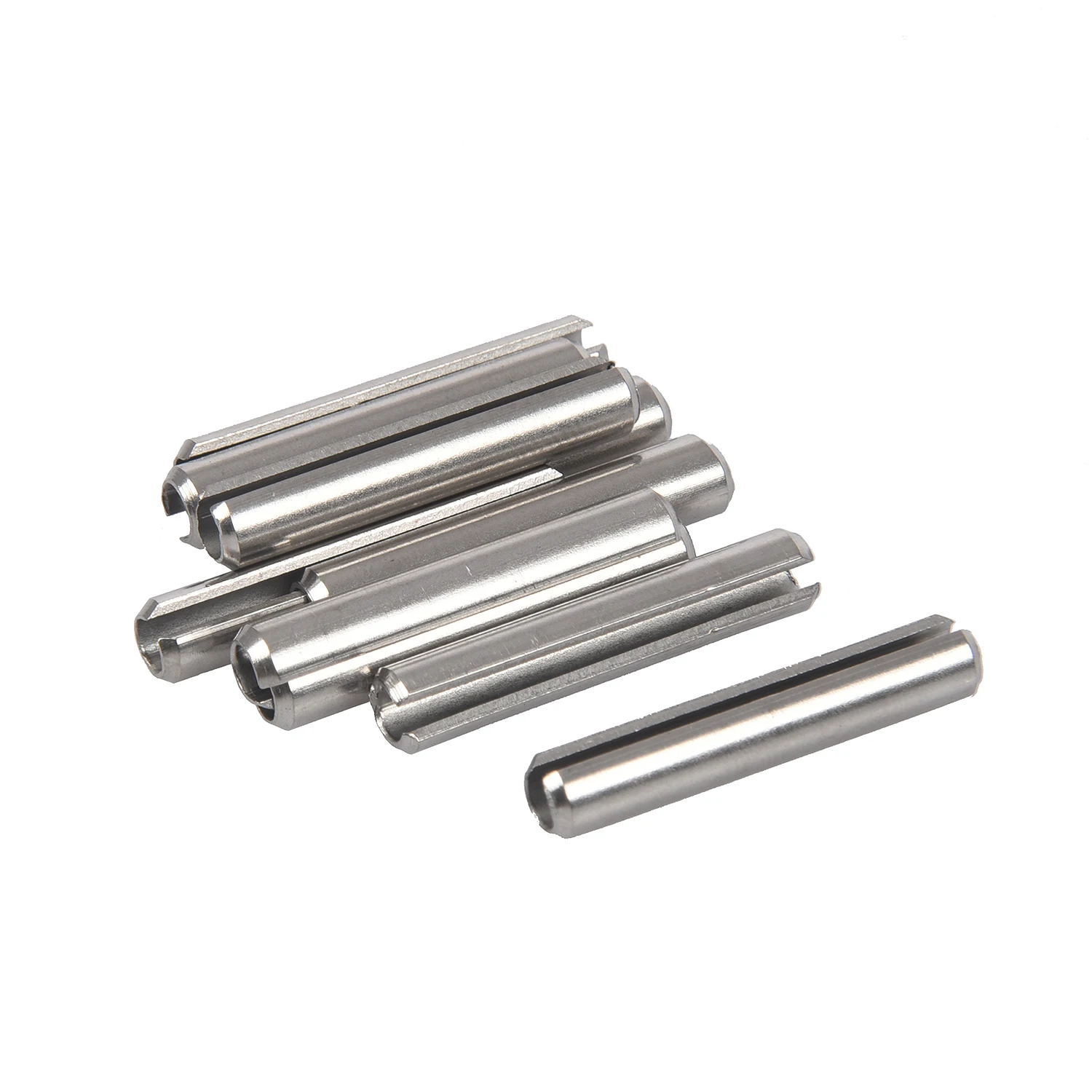 10Pcs M5x30mm 304 Stainless Steel Split Spring Roll Dowel Pins