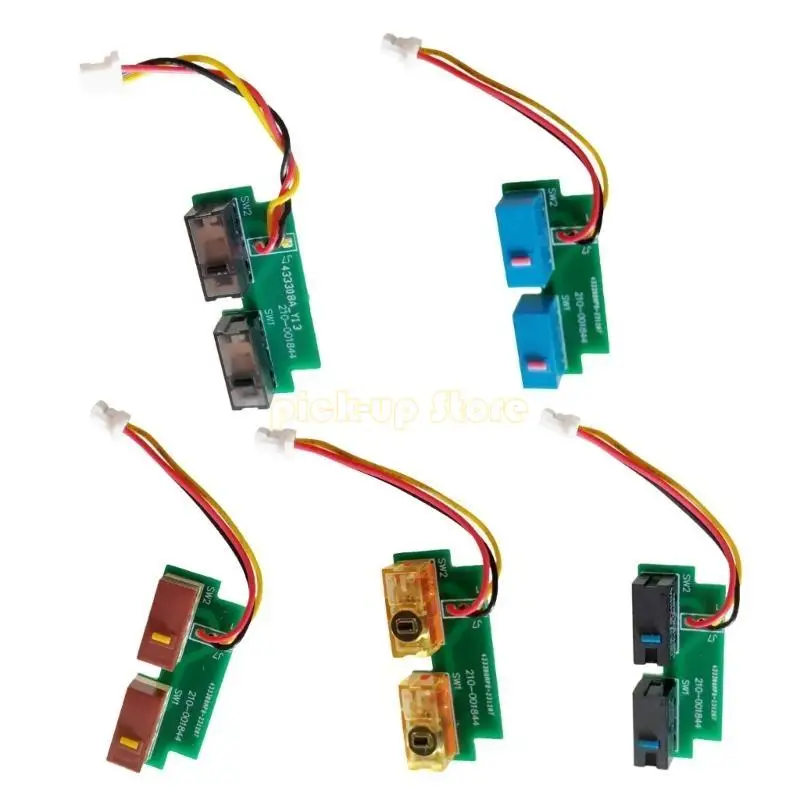 1 conjunto placa circuito microinterruptor placa botão lateral mouse soldado para g304 305 placa circuito mouse microinterruptor montagem soldada