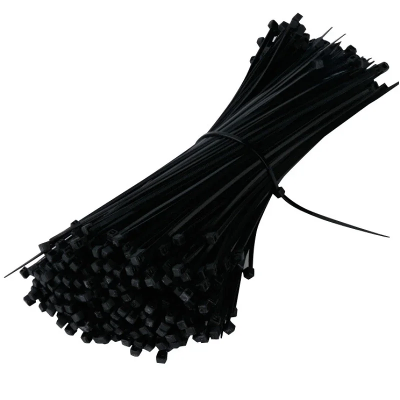 100 قطعة ربطة كابل مرساة بلاستيكية مع نايلون ذاتي القفل لإصلاح سلك التعادل باللون الأسود والأبيض
