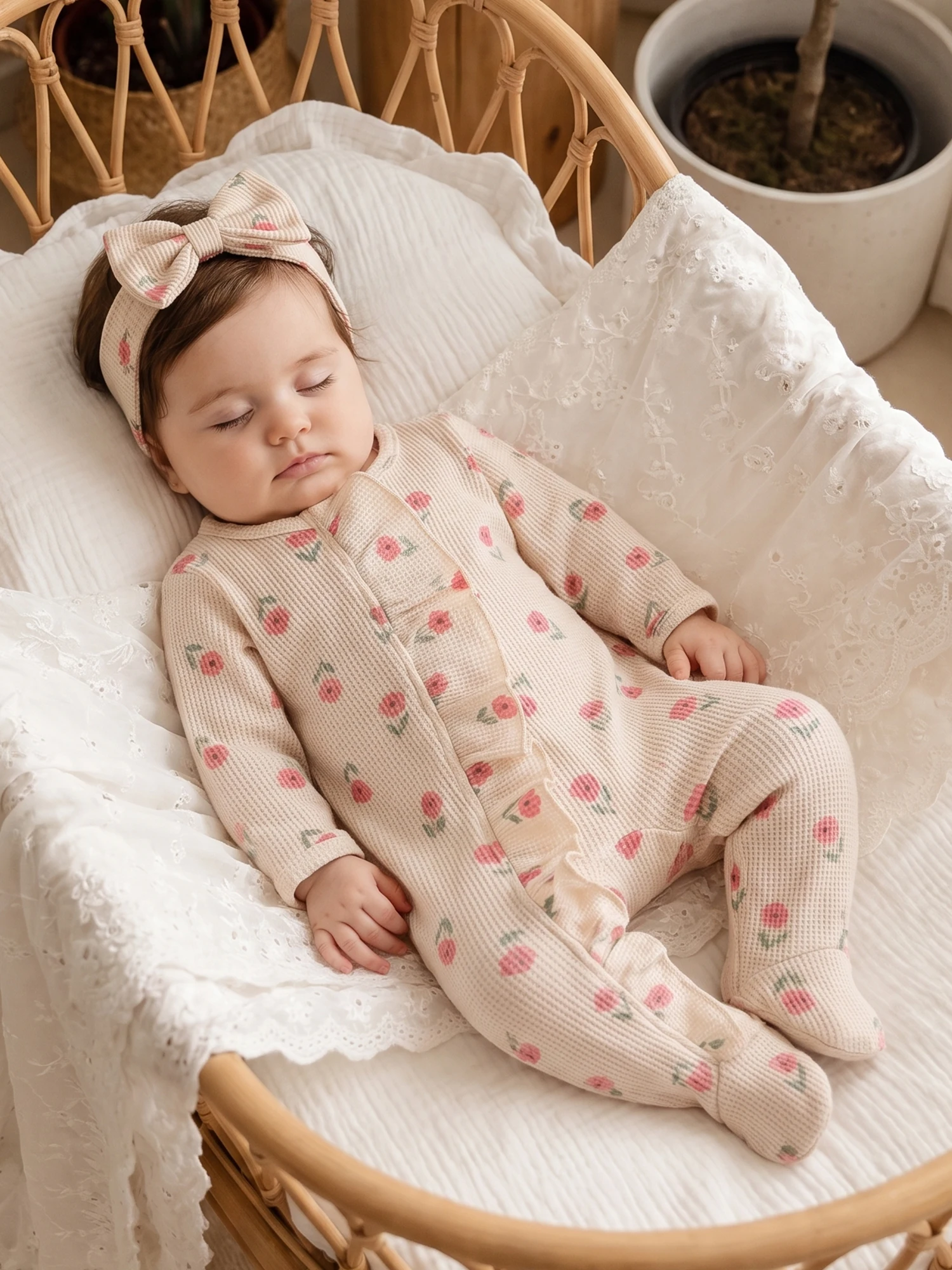 Baby Girl Fall Fall Footies Fall Footies Front Long Sleeve Set Long Sleeve 2 Pcs Long High Quality Baby Girl Fall Fall