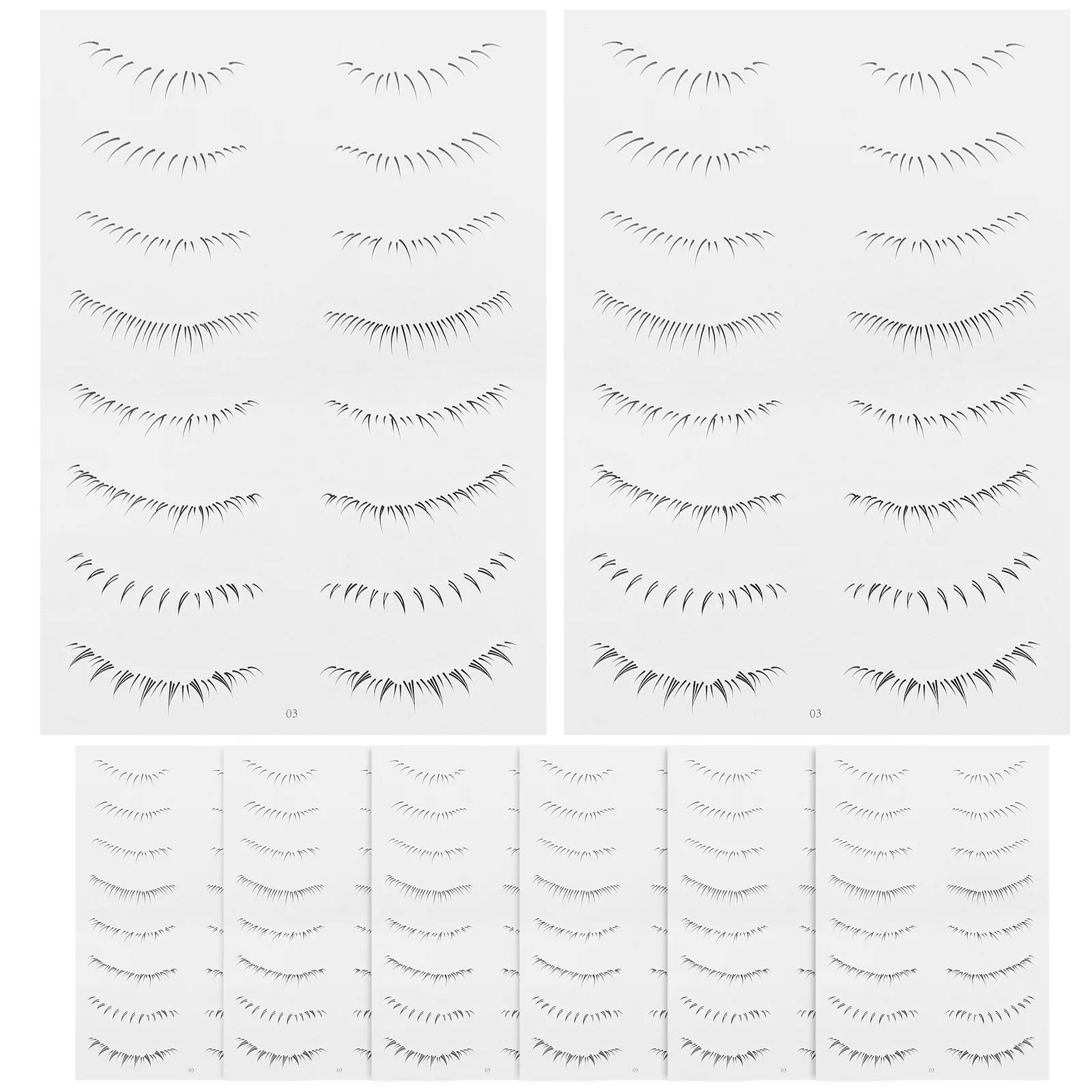 ملصقات أدوات مكياج لاصقة للرموش الصناعية السفلية للنساء لحفلات الزفاف واستخدام ملصقات تمديد الرموش للعين #5