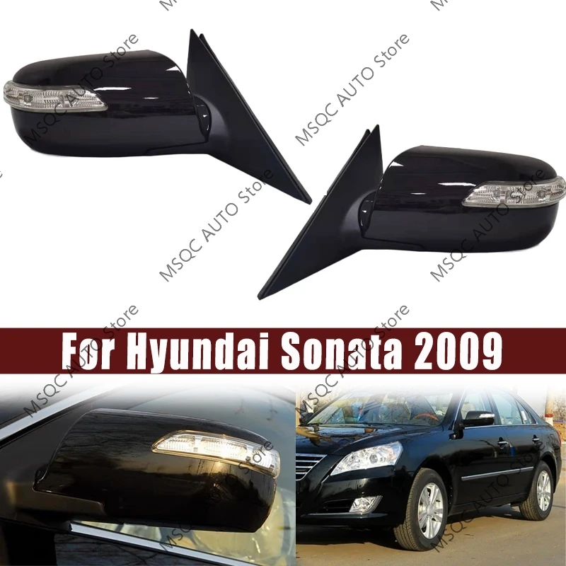 Dla Hyundai Sonata 2009 Auto zewnętrzne boczne lusterko wsteczne montaż samochodów kierunkowskazu ogrzewanie elektryczne składane regulacja elektryczna