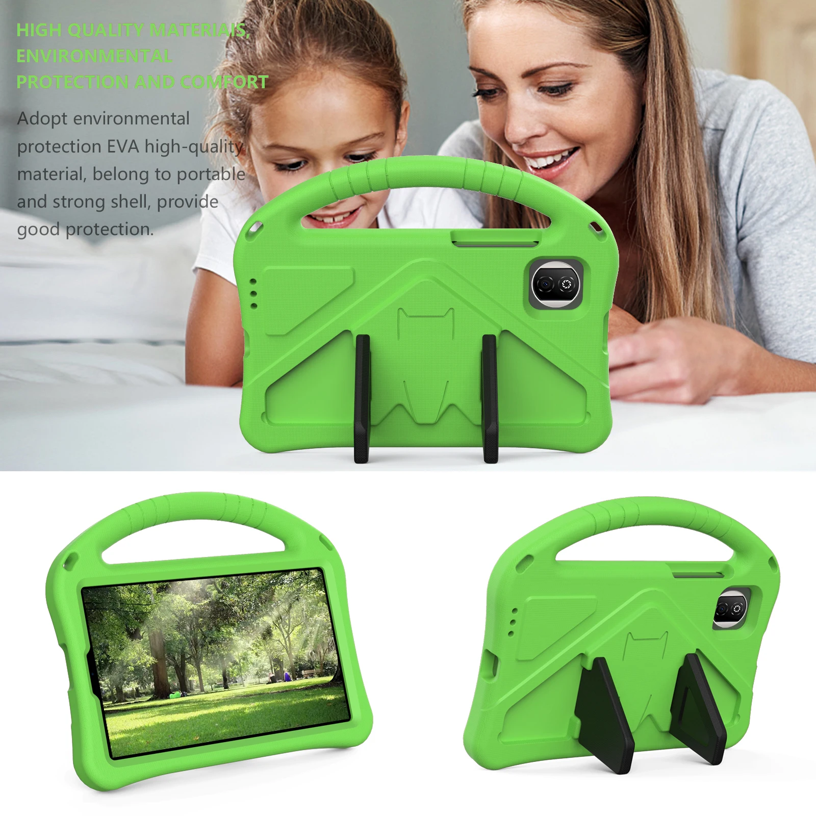 

EVA Case Kids Cartoon Case For Honor Pad X7 8.7"2025 Tablet Safe Stand Cover Protector Cover With handle with shoulder strap