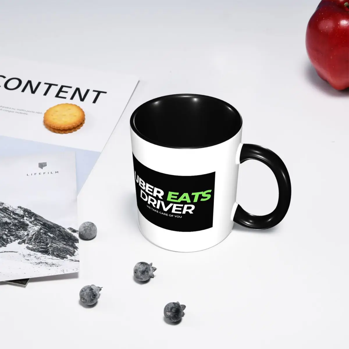 Uber Eats Driver Logo Food Delivery Driver Mug Funny Ceramic Coffee Cups Tea Mugs Milk Cup Drinkware Gifts for Friends