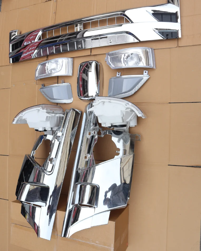 Części zamienne do ciężarówek Isuzu, chromowane zestawy karoserii, reflektory, nakładki na koła, chromowana kratka, osłony lusterek do Isuzu NPR700P