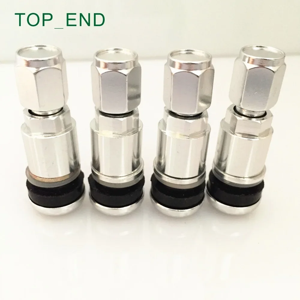 CHROME,MS525AL-HEX,Professional Aluminum Stem Tire Valve,Hex Cap Tyre Valve For Passenger Cars,Fitting Most Cars