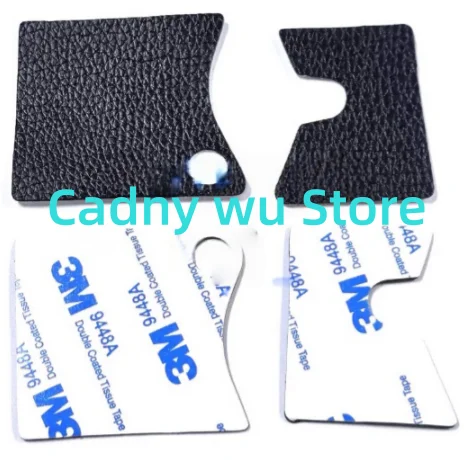 2 pcs/set for Olympus E-M5 Mark II / EM5 II Body Hand Grip Rubber Side Leather Front Skin with Adhesive Tape Camera Repair Part