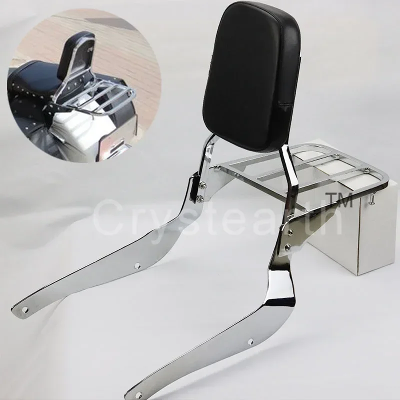 Motorcycle Rear Backrest Sissy Bar with Luggage Rack For Suzuki Boulevard C50 2005-2011, Boulevard M50 2005 2006 2007 2008