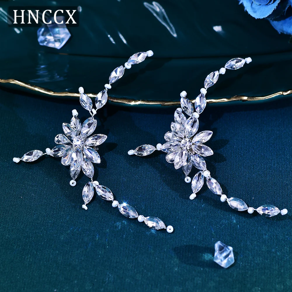 HNCCX Shiny Full Rhinestone Shoe Clip Elegant High Heels Crystal Decoration Shoe Buckle Wedding Shoes Fashion Accessories CX34