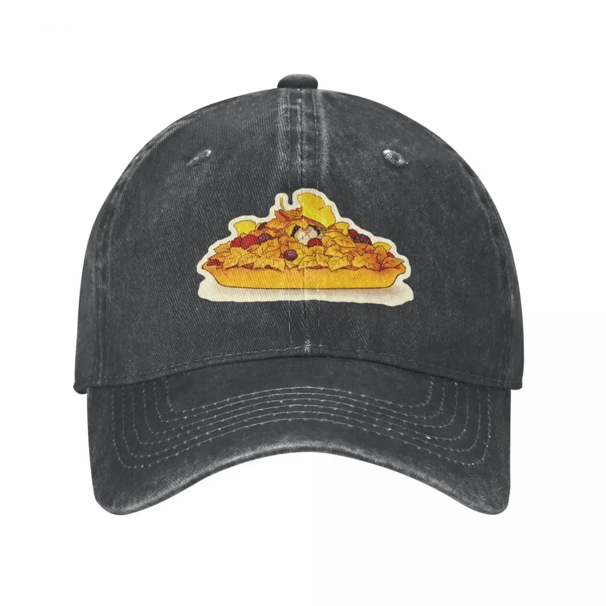 Ferret in leaf pile pie Cowboy Hat Golf Hat Mountaineering Big Size Hat Caps For Men Women's