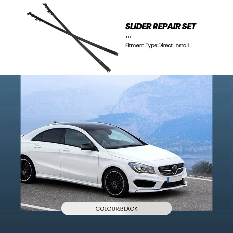 Top!-Panoramic Roof Sunroof Glass Slider Repair Set For Mercedes CLA GLA Class W117 A1567800700 A1767800175 A1177800300