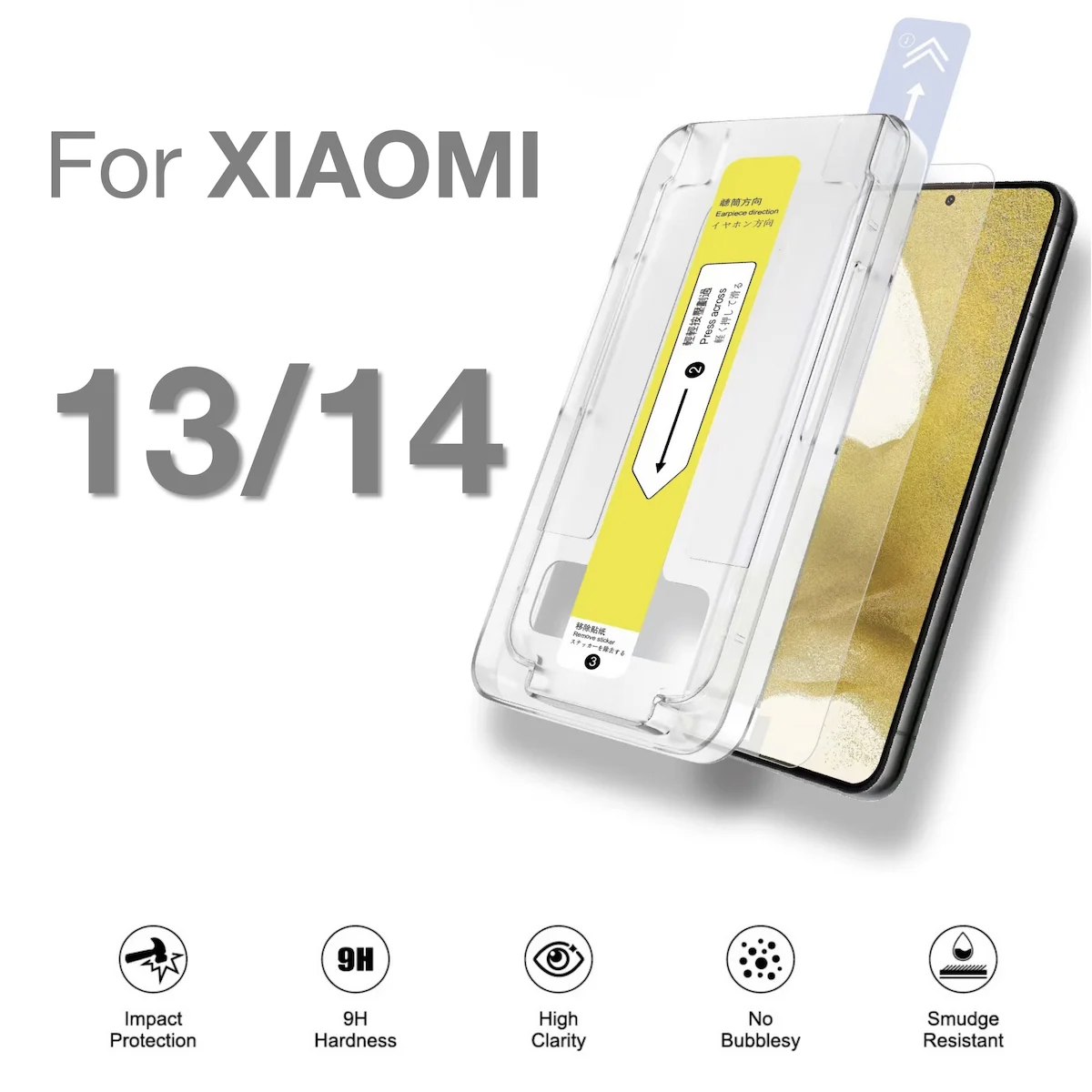 FOR XIAOMI 13 14 XIAOMI13 XIAOMI14 M14 M13 Screen Protector Tempering Glass Phone With Install Kit Remove Explosion