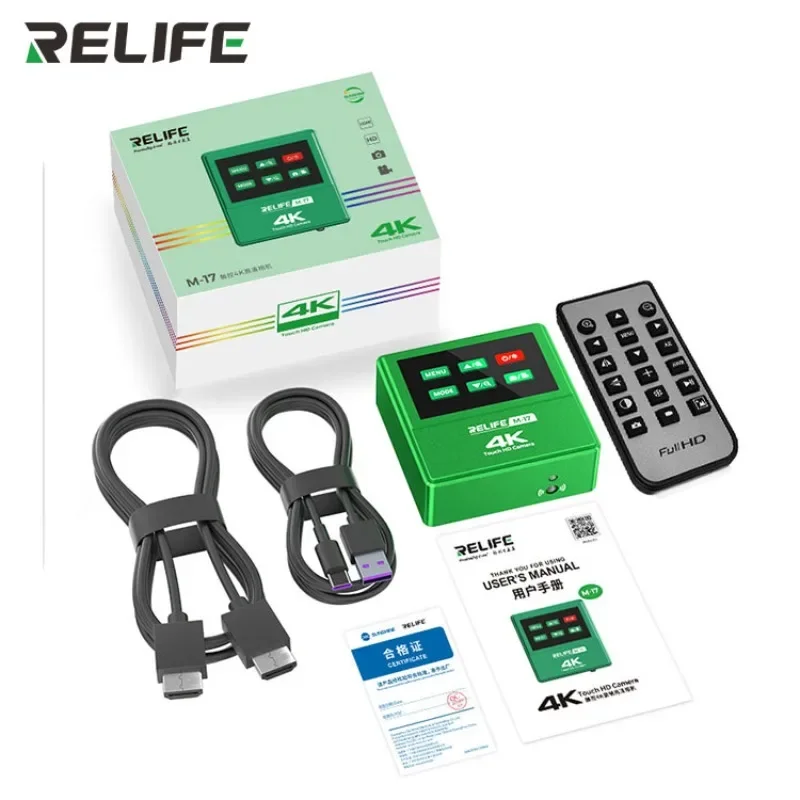 Imagem -05 - Relife M17 4k Microscópio Câmera Eletrônica Hdmi hd Grau Industrial 60fps Chip High-end Suporte a Vídeo Foto Armazenamento Udisk