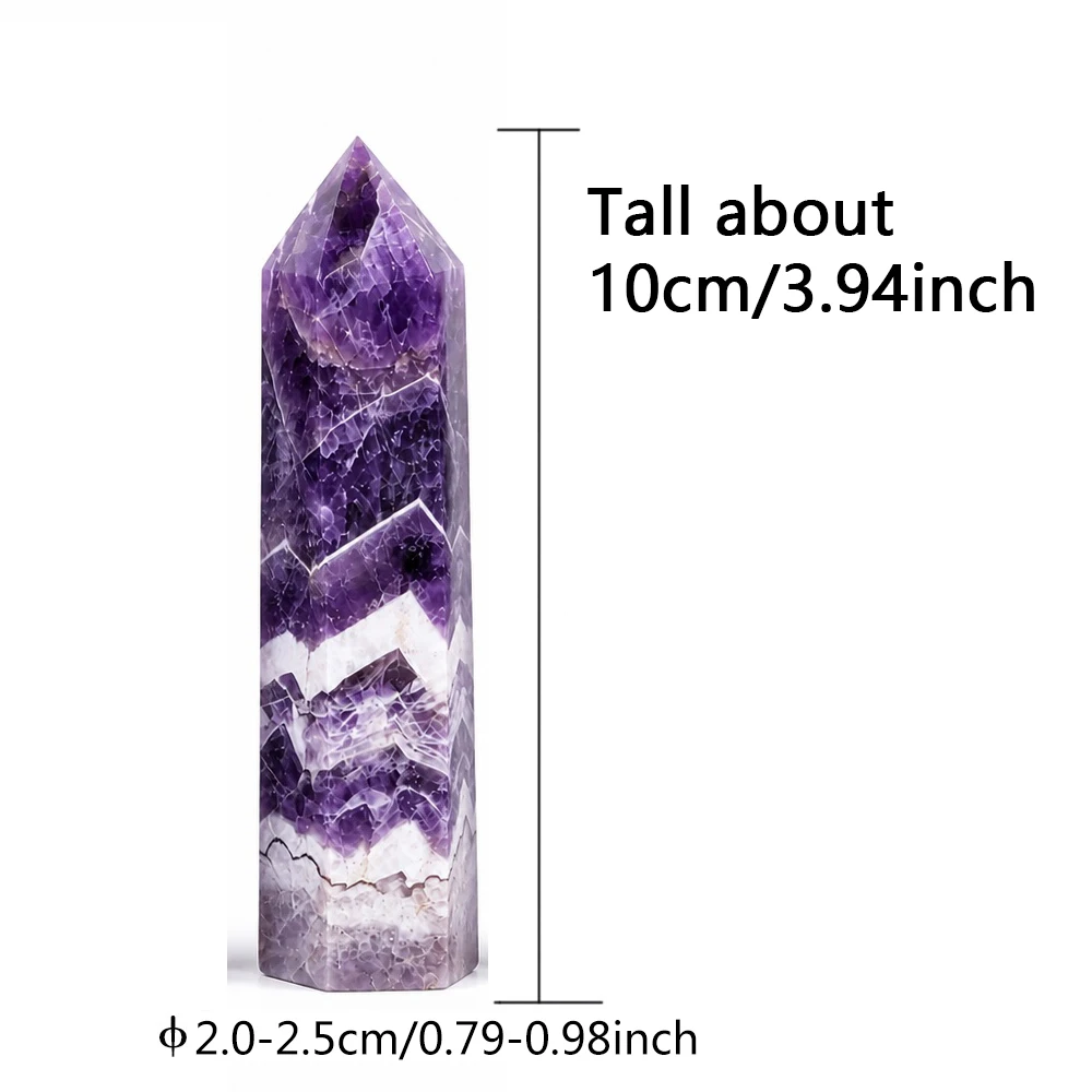 4Pcs 10cm Amethyst Tiger Eye Lapis Lazuli Labradorite Crystal Obelisk Set Polished for Meditation Home Decor