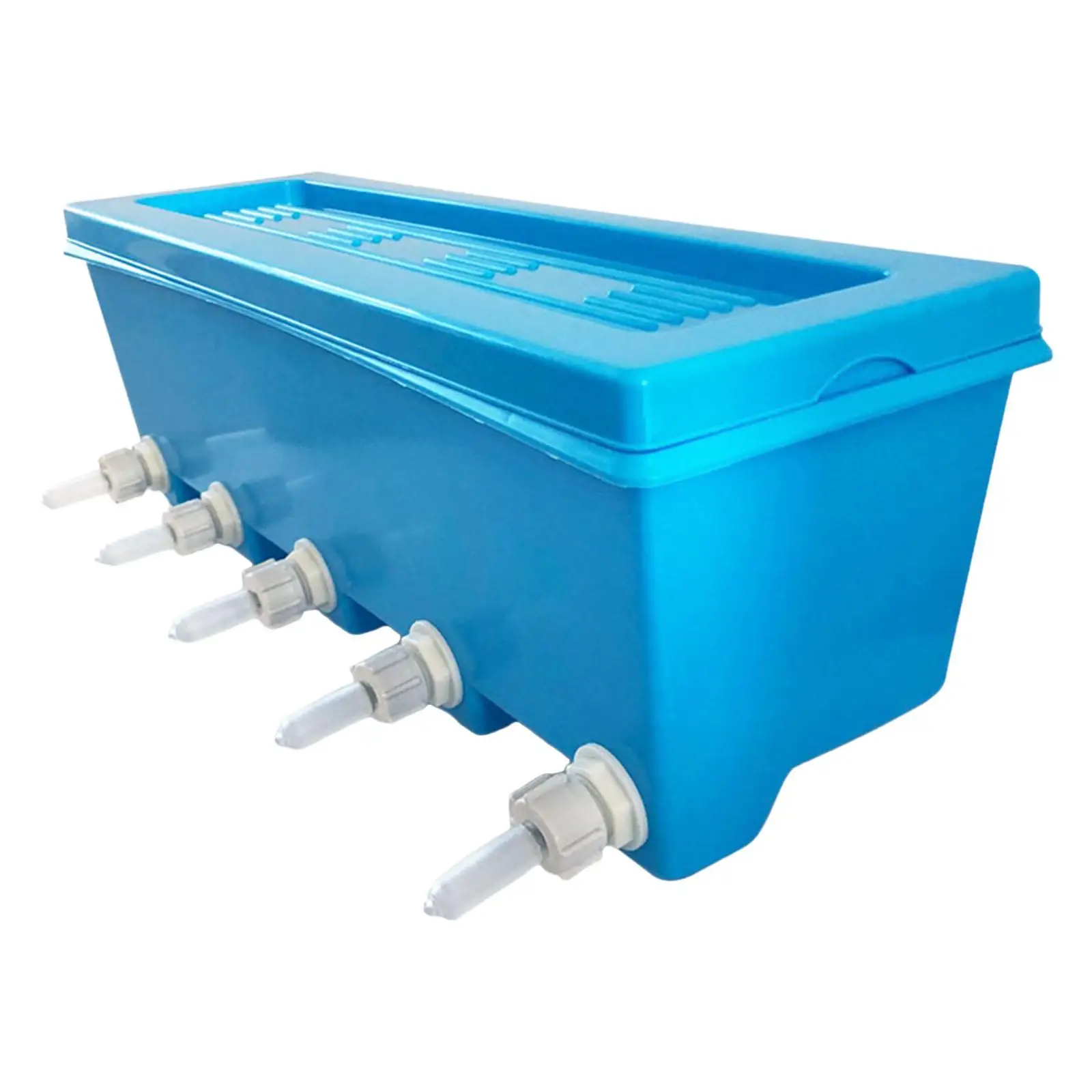 Silicone Drink Nipples Lamb Teat Feeder Bottle Topper Blue Milk Feeding Bucket for Calves Sheep Goats at Farm