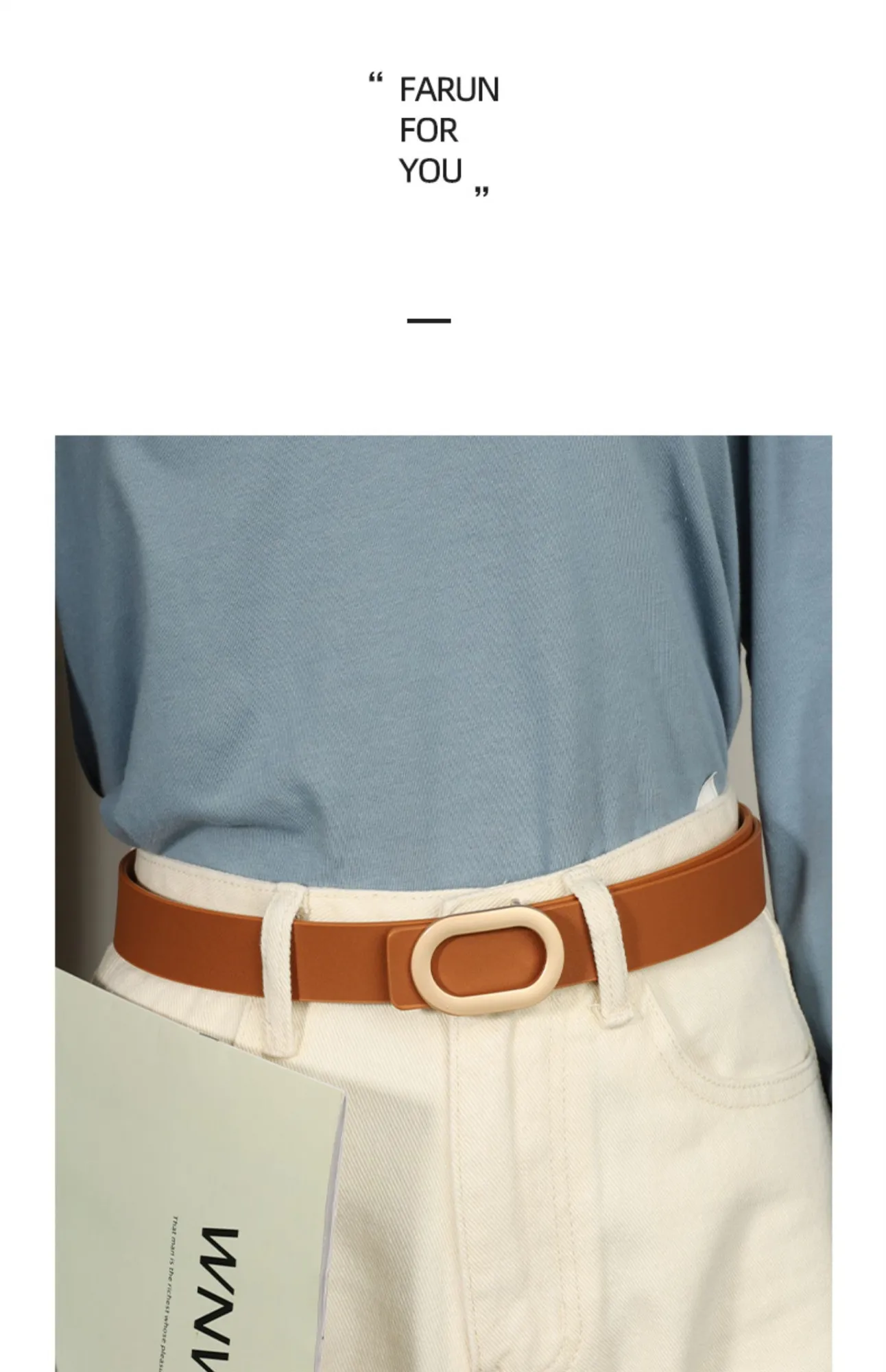 Gürtel Für Frauen Runde Quadratische Schnalle Pin Schnalle Jeans Schwarz Gürtel Chic Luxus Marke Designer Leder Gürtel Weibliche – Detail 3