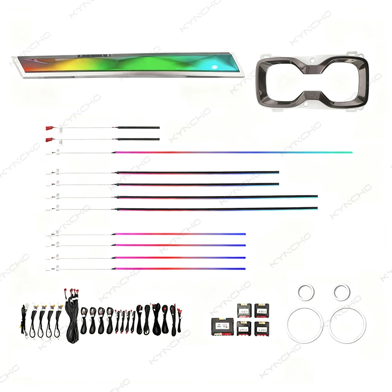 For Lexus RX AL30 2023-2025 Active LED Car Ambient Light Symphony 64 Color Smart Flowing Auto Automotive Ambient Lighting