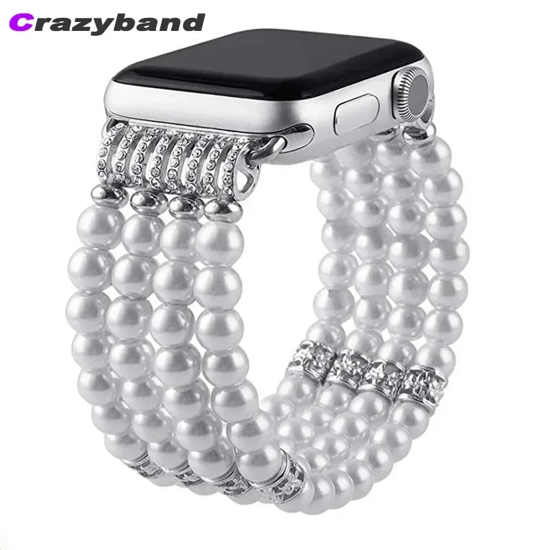 2025 Nuovo cinturino elastico in rilievo cinturino orologio da donna moda per Apple Watch 38/40/41/42/44/45/46/49mm per Iwatch 9 8 7 6 SE