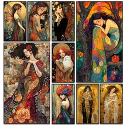 2025 Diamond Mosaic Art DIY Symbolism Style Women Diamond Painting Kit 5D Rhinestone Cross Stitch Handmade Home Wall Decor Gift