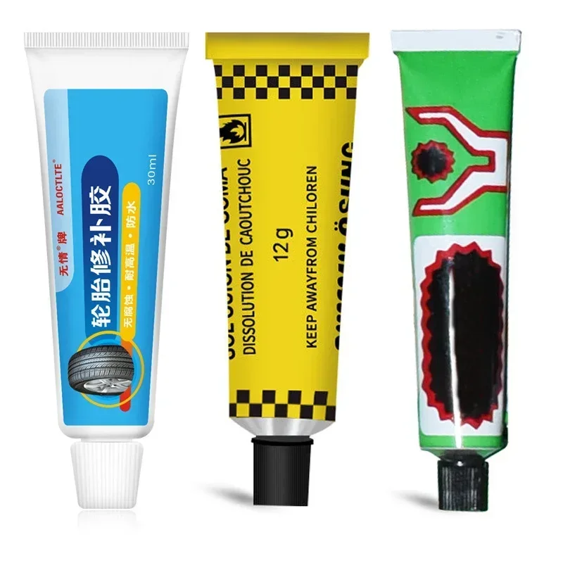 49Pcs Tyre Repair Instant Liquid Strong Rubber Glues Wear-resistant Rubber Non-corrosive Adhesive Glue Car Instant Strong Tools