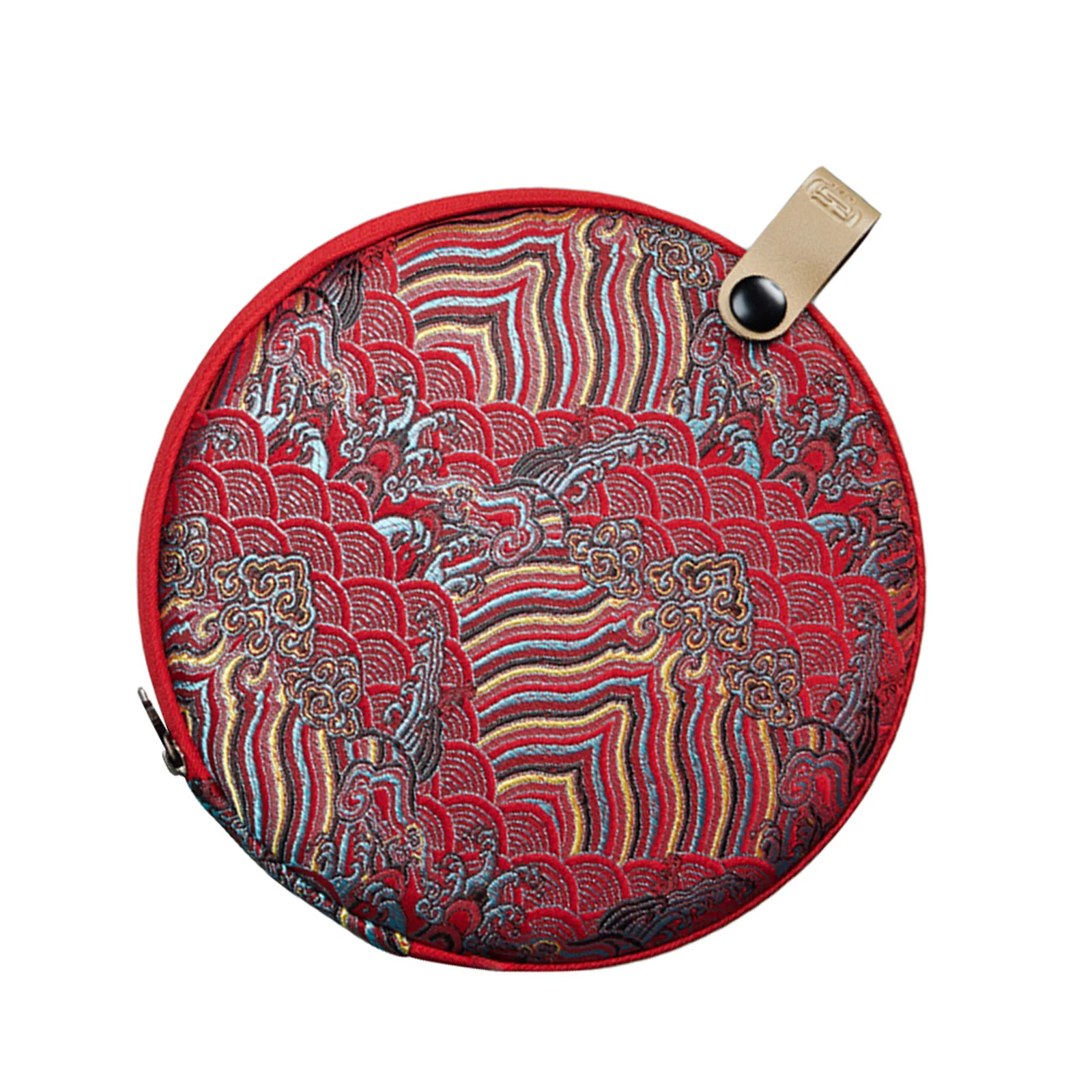 

Multipurpose Cloth Tea Cake Storage Bag Safe Material Pu'er Organizer Round Easy Carry Tea Cake Storage Bag