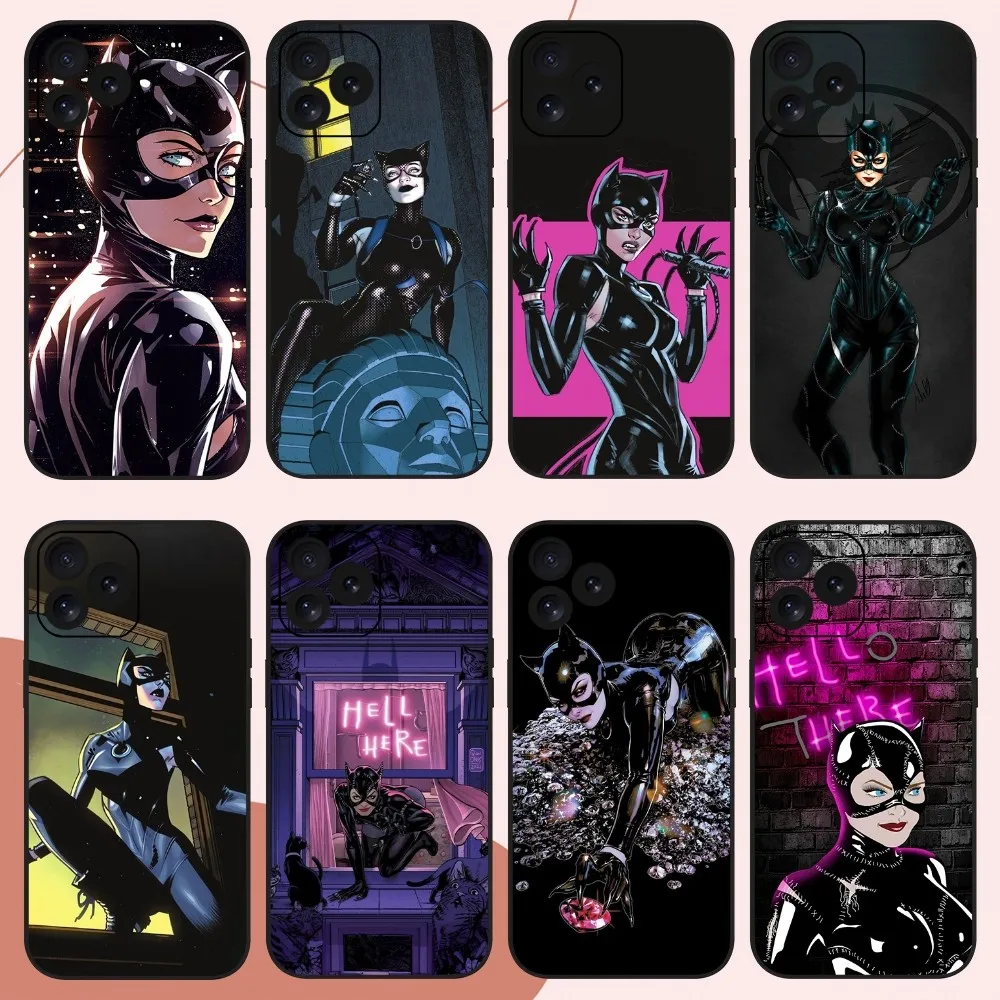 BEAST KINGDOM Catwoman Film Phone Case For iPhone 14 15 8 11 12 13 XS Mini X XR PRO MAX Plus Cover