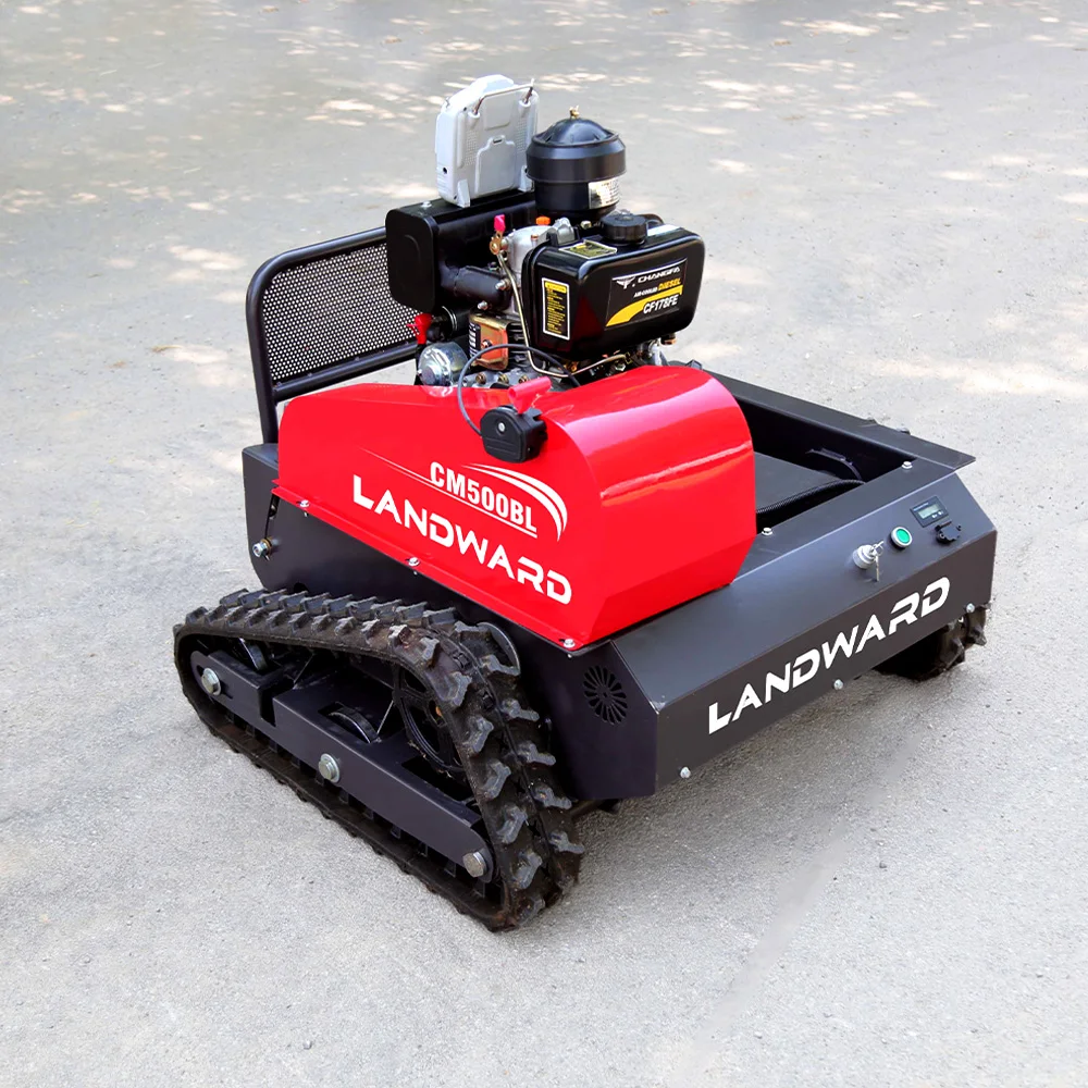 

Электрическая самоходная газонокосилка для укладки наклона с беспроводным пультом дистанционного управления