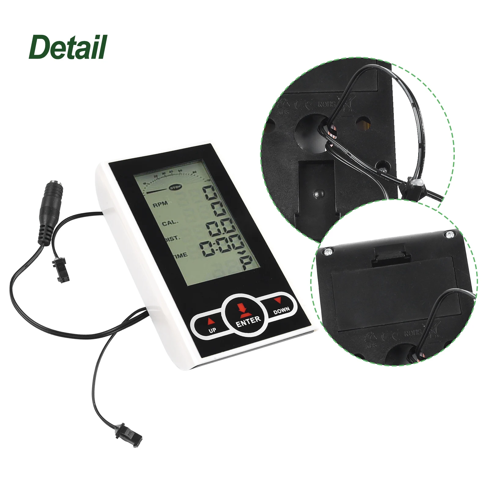 Exercise Bike Monitor Speedometer Stationary Bike Elliptical Trainer Display Exercise Bike Monitor Speedometer Stationary