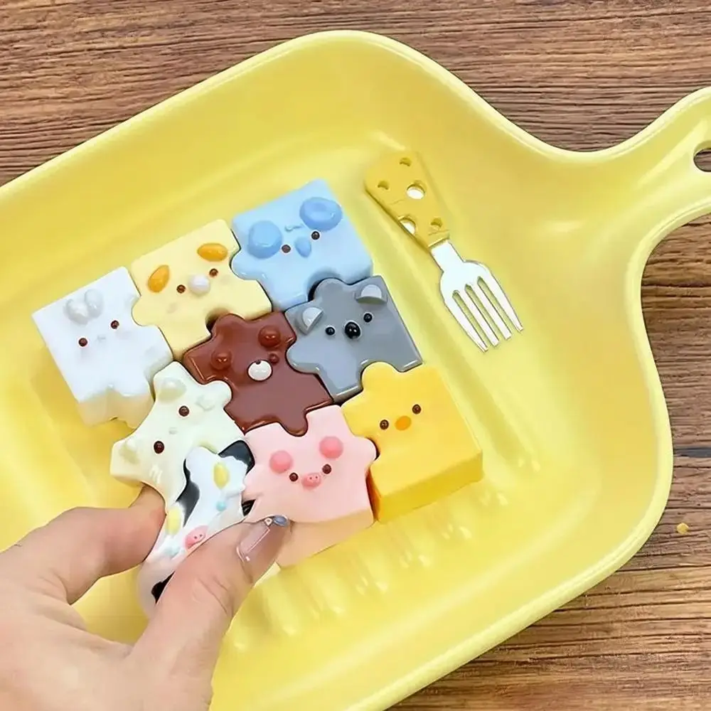 Food-grade Silicone Silicone Puzzle Toy Slow Rebound Handmade Squeeze Toy Sticky Creamy Soft Silicone jigsaw puzzle toys