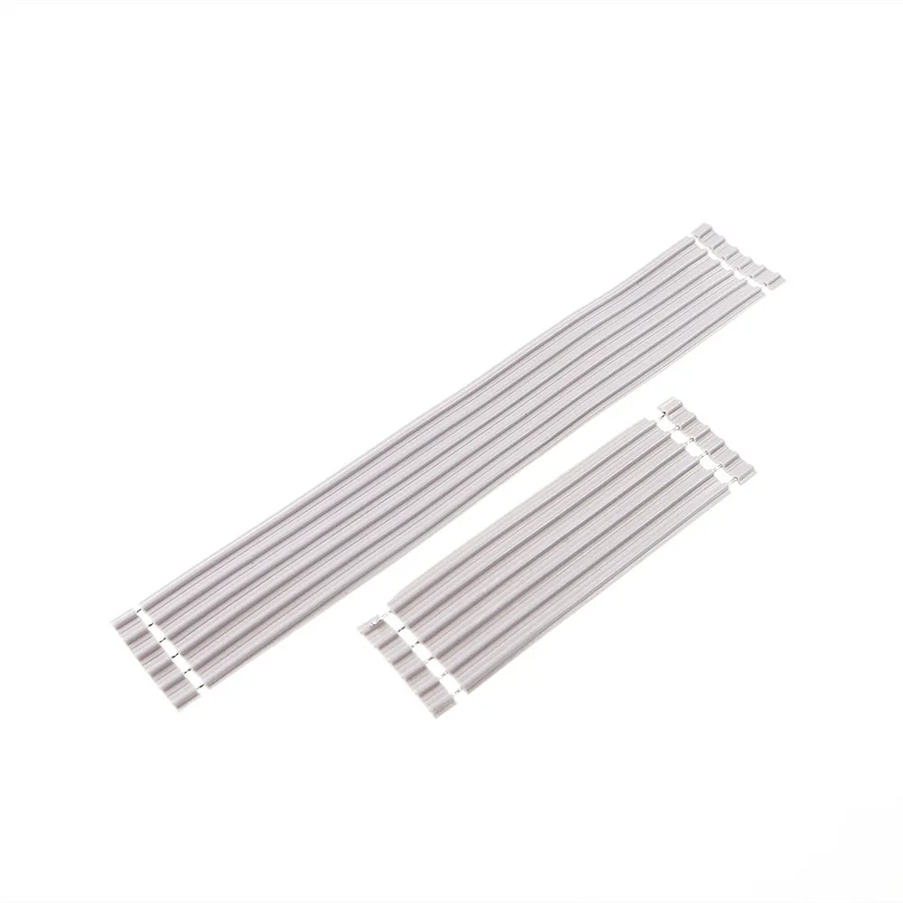 5/30/100 Pcs 5 6 12 15 20 24 Pin 2.54 mm Pitch Grey Flat Cable UL2651 AWG 26 Wire Solder 50 100 200mm 300V 105 Degree 7x0.16 TC