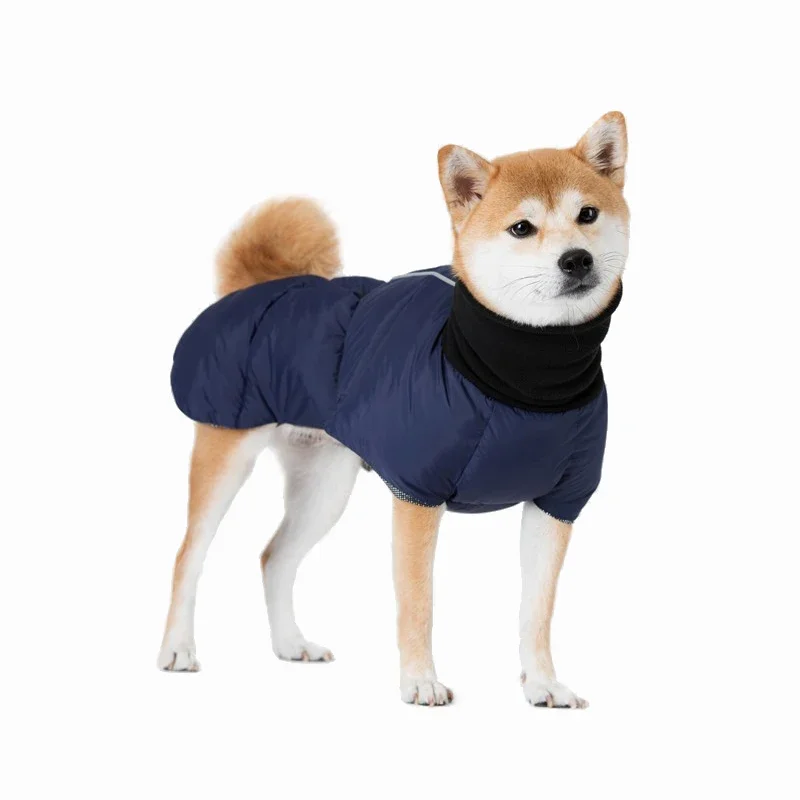 

Pet dog autumn and winter clothes, medium and large dog Akita cotton-padded clothes