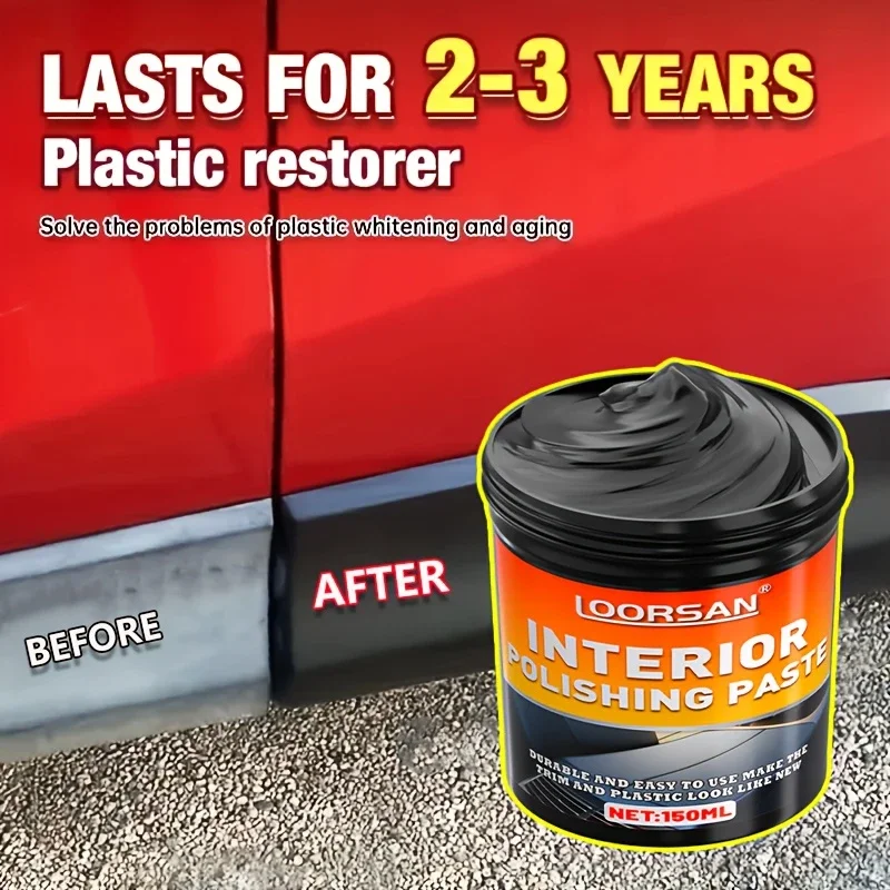 

Multipurpose Automotive Repair Wax - Tire and Surface Restoration Plastic Repair Cream, Durable Plastic Formula, Easy to Use