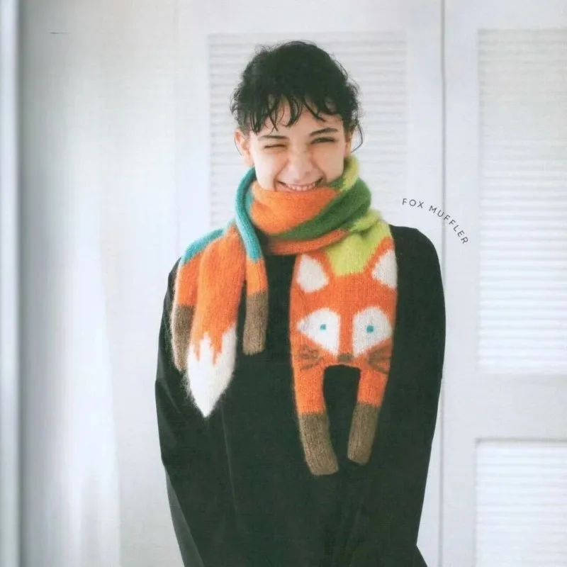 

Cartoon Plush Scarf Winter 2025 Warm Neck Warmer for Women Students