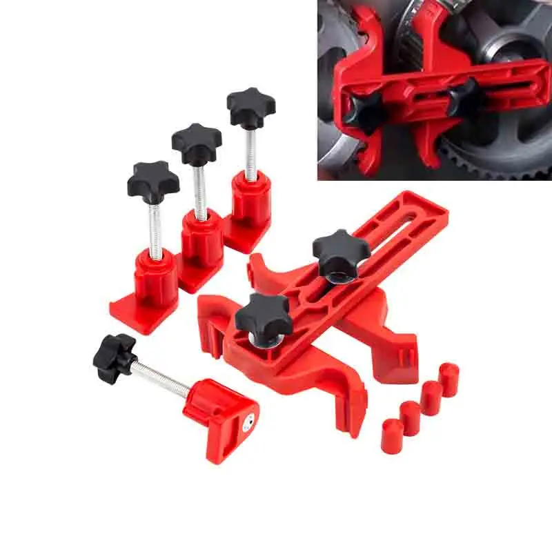 

9Pcs Universal Camshaft Dual Cam Clamp Alignment Car Engine Timing Belt Fix Changer Gear Locking Tool Holder Lock Retainer