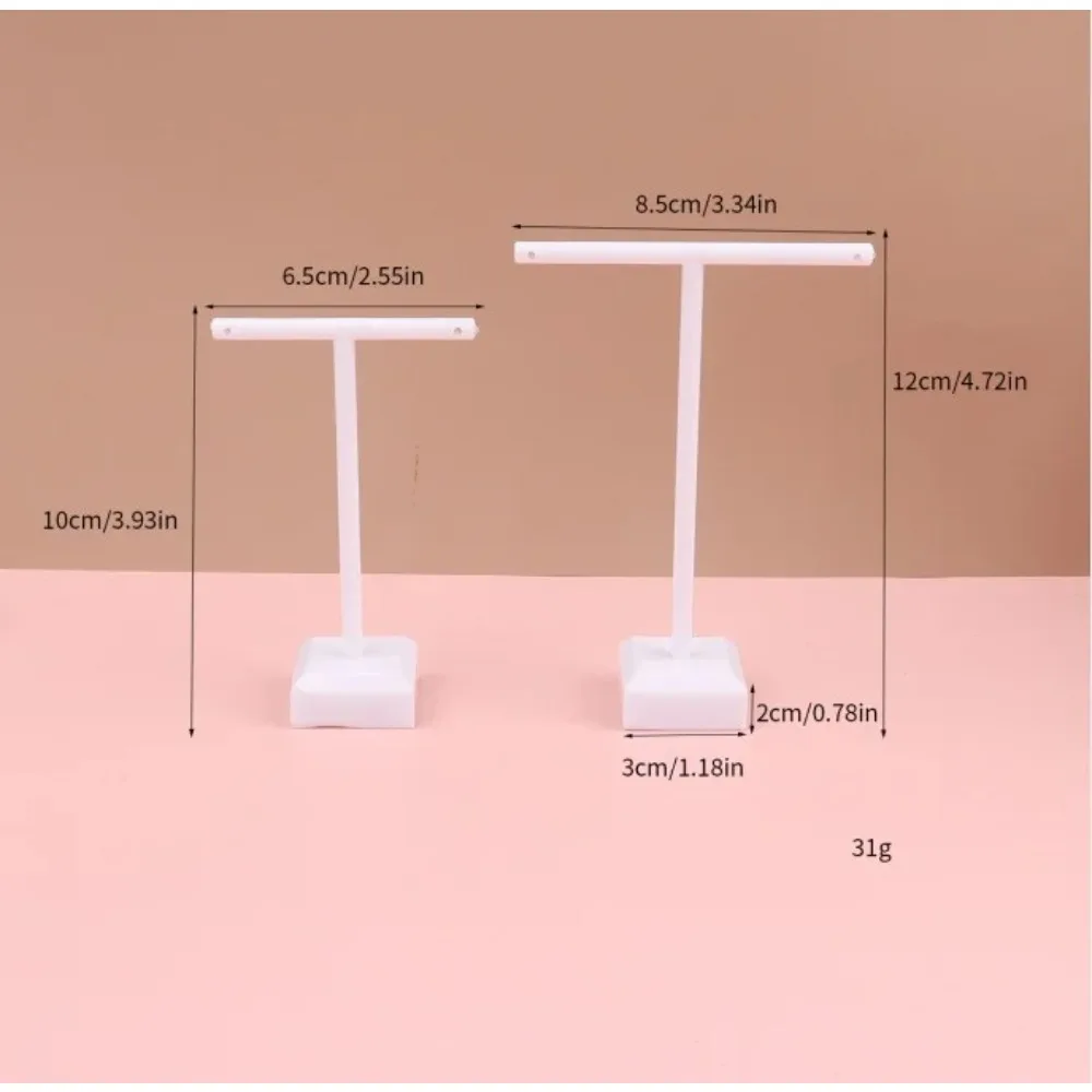 1Set Acryl T-Form Schmuck Display Rack, Einzelhandel Ohrring Halter für Shop/Messe & Fotografie, Schmuck Organizer Requisiten – Detail 7