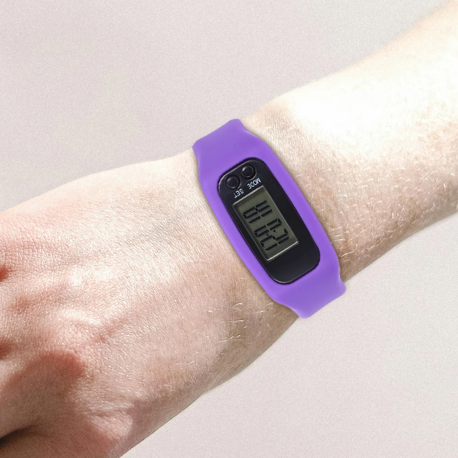 LED 多機能歩数計腕時計黒カロリーモニター走行距離時間表示フィットネストラッカー子供大人スポーツ用