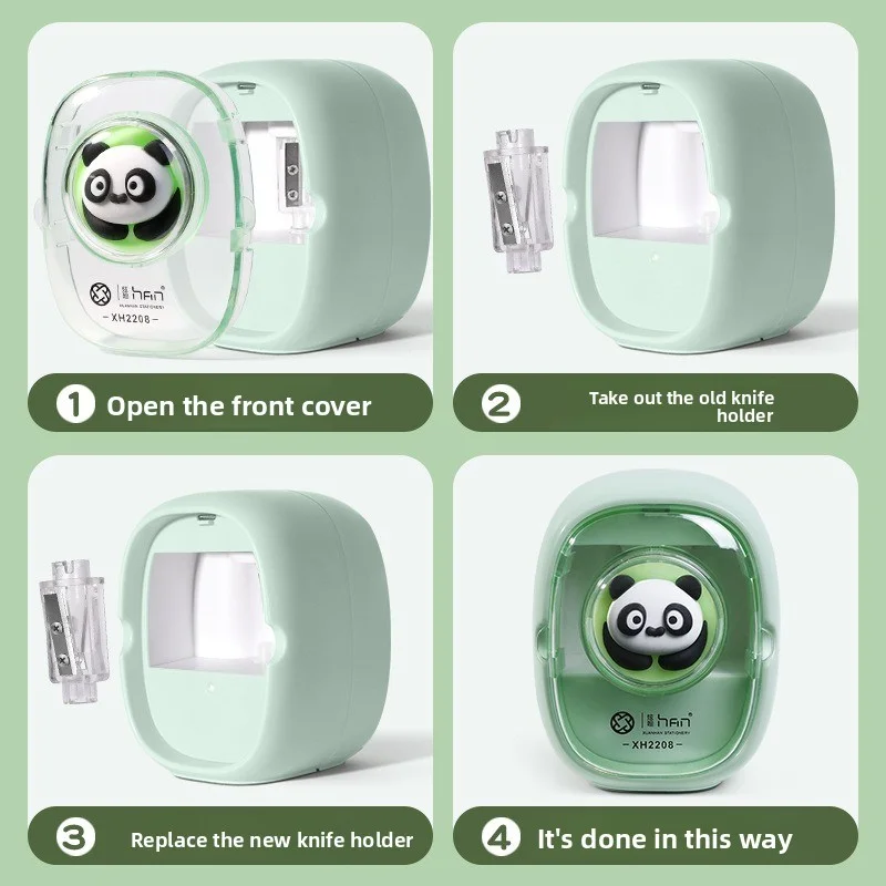 Student electric pencil sharpener - automatic rotating pencil sharpener - children's pencil sharpener specifically for pencils