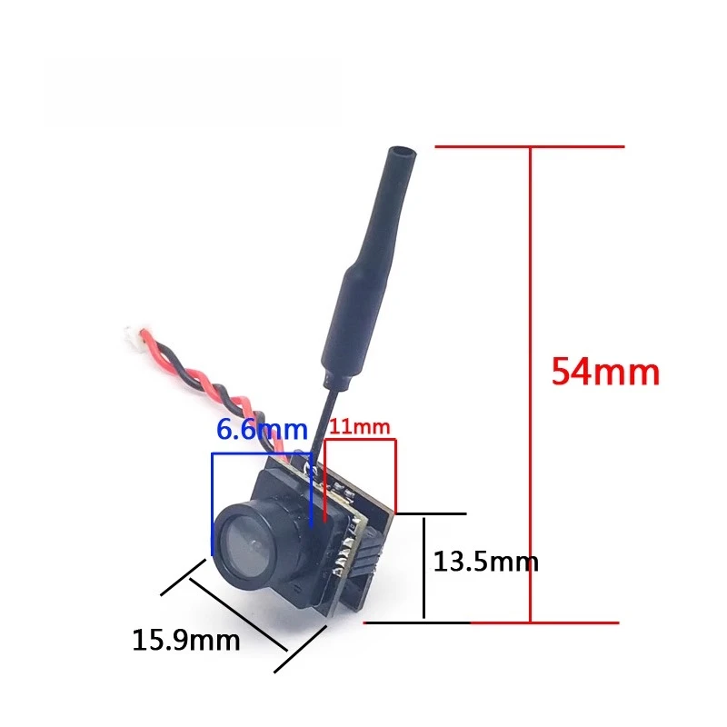 5,8 G hochauflösende FPV-Bildübertragungskamera, kabelloser Sender, Echtzeit-Handyempfänger für Modellflugzeuge und