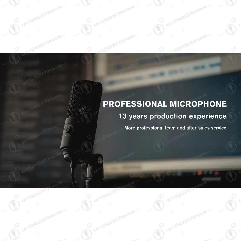 Kondensatormikrofon mit Live-Soundkarten-Kit, Studiotasche mit Studioaufzeichnungswechsler