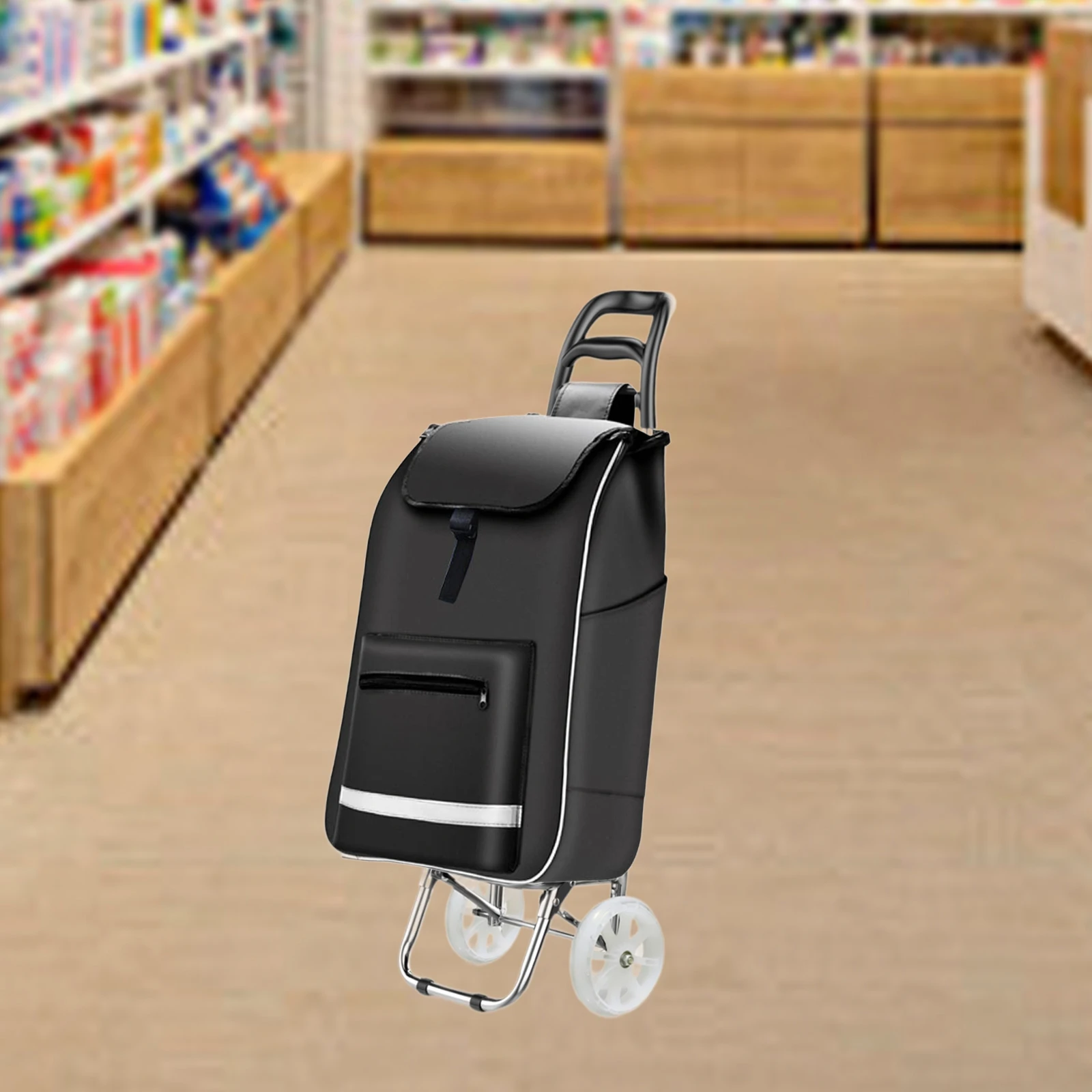 Shopping Cart Replacement Bag Portable Wear Resistant Trolley Bag for Office Household Kitchen Outside Grocery Shopping Carts