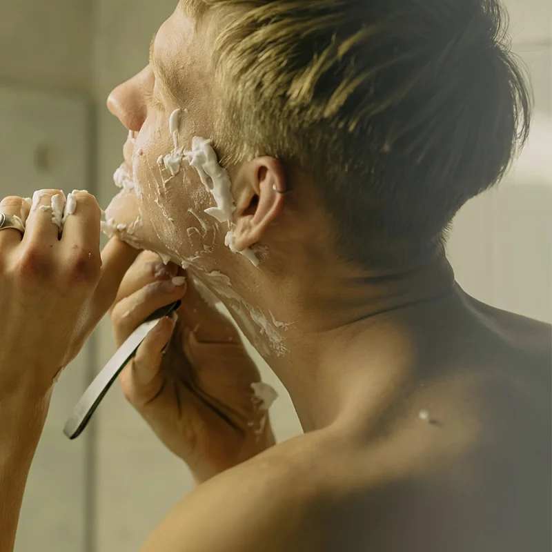 ماكينة حلاقة أصلية جديدة مكونة من 5 طبقات ماكينة حلاقة يدوية للرجال ماكينة إزالة شعر الوجه ماكينة حلاقة آمنة #2