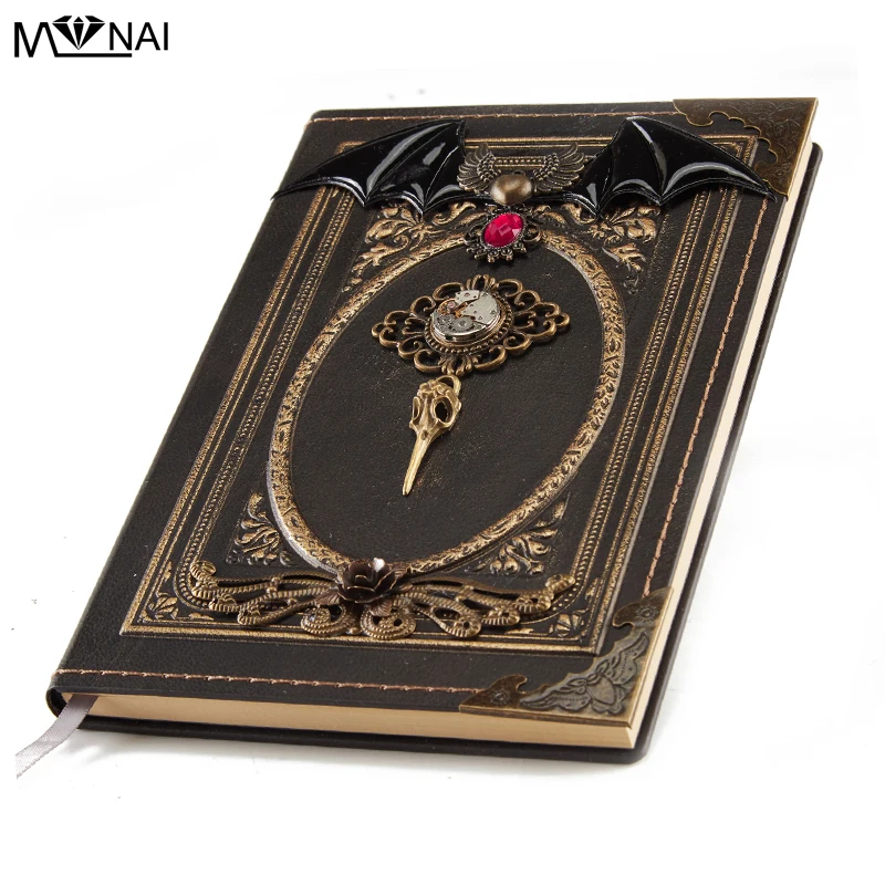 Retro Notebook Diary Notepad Steampunk Note Book Stationery Gift Traveler Journal