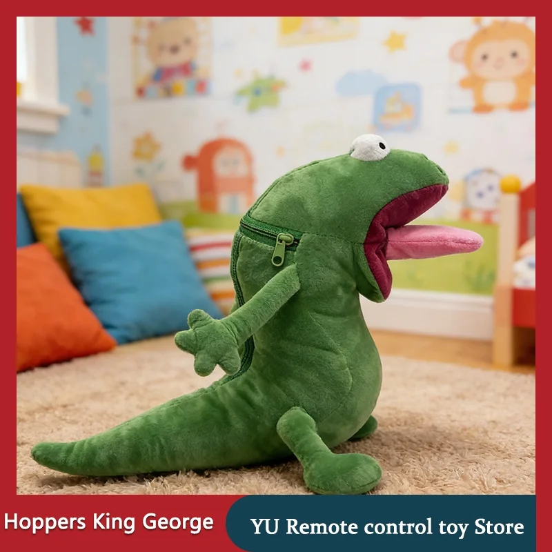

Мягкая плюшевая игрушка Hoppers King George с молнией, плюшевая кукла для детей, декор для дома, подарок на Рождество и день рождения