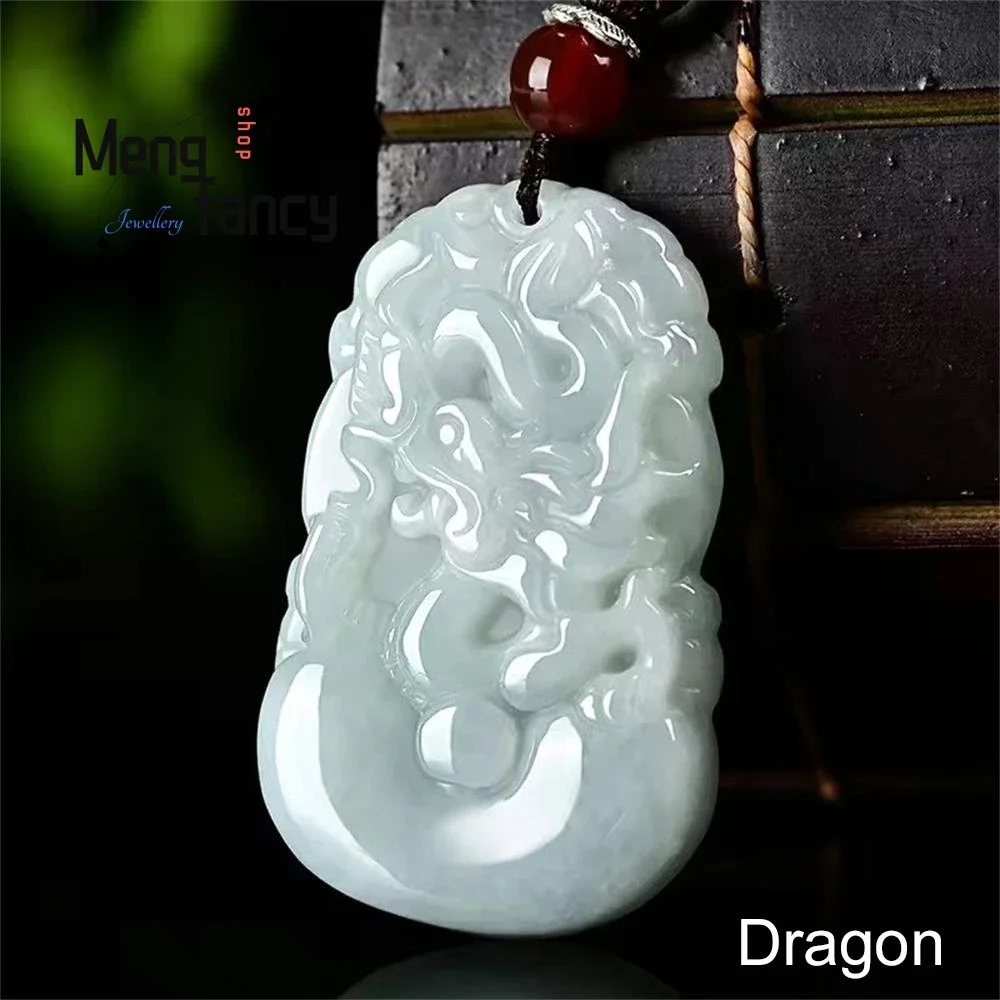 

Myanmar A-goods Natural Jadeite Chinese Zodiac Pendant Simple Exquisite Fashion Jewelry Best Selling Men Women Mascots Souvenir