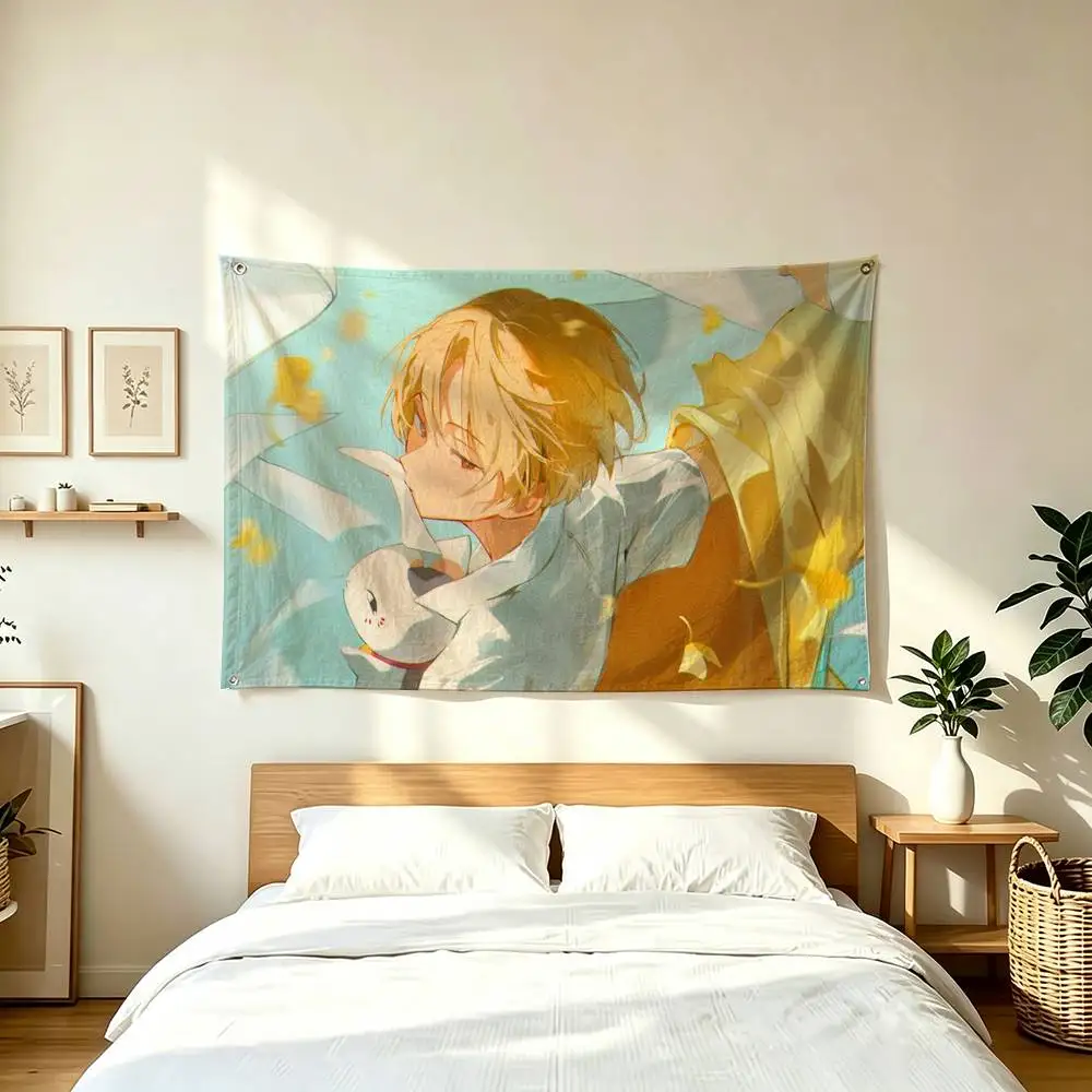 N-Natsume Book of Friends Anime  Flag Suitable For Party Club Outdoor Interior Wall Decoration Banner Fans Gift