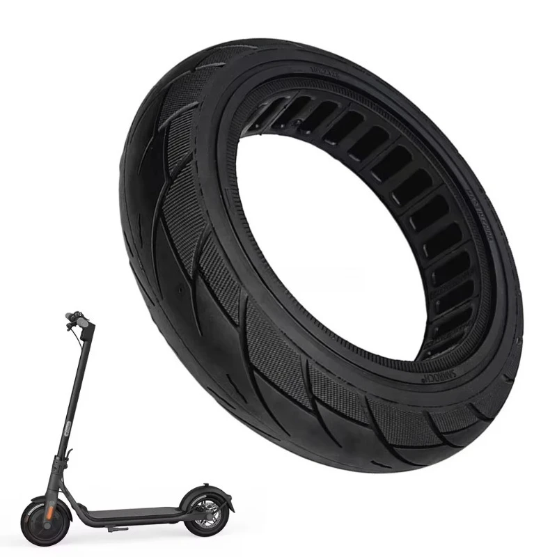 10 Inch 10x2.125 Solid Rubber Tire Compatible with Segway Ninebot F20 F25 F30 F40 Electric Scooter Bicycle WheelReplacementParts